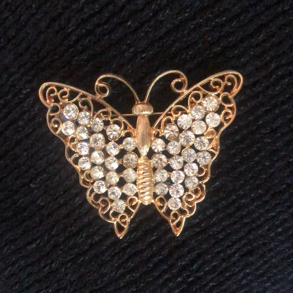 Vintage Butterfly Brooch M Jent Jewelry